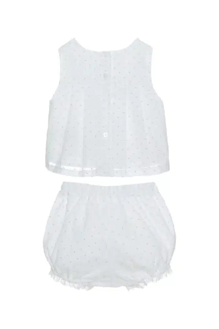 SALE Patachou setje met stipjes wit/beige - Afbeelding 2