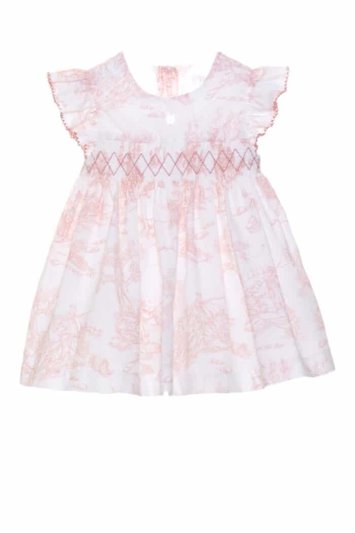 SALE Patachou jurk met print oudroze/wit