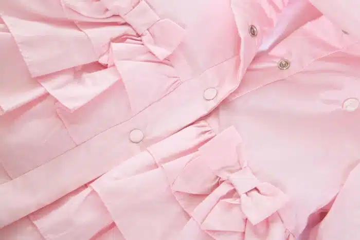 SALE Patachou zomer jas met strikken roze - Afbeelding 2