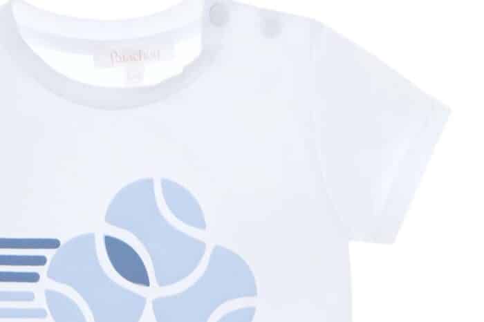 Patachou t-shirt met tennisbal wit/blauw - Afbeelding 2