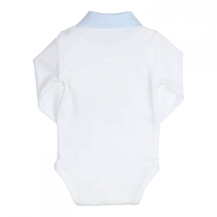 Gymp baby romper boys wit - Afbeelding 2