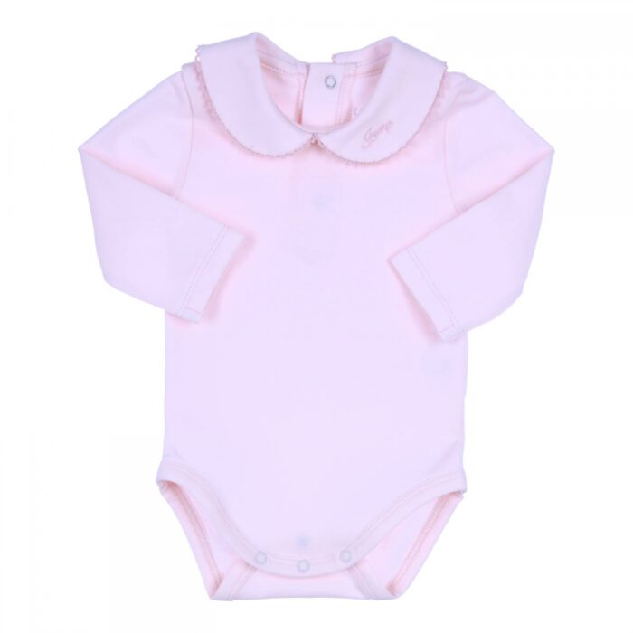 Gymp baby romper lange mouw roze