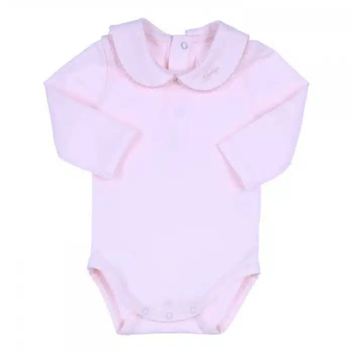 Gymp baby romper lange mouw roze
