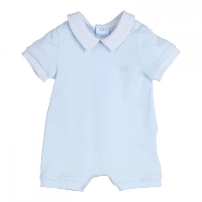 Gymp baby kort pakje blauw/ruit