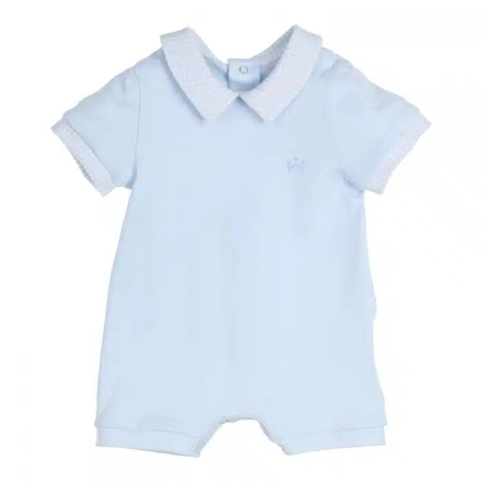 Gymp baby kort pakje blauw/ruit
