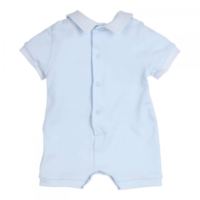 Gymp baby kort pakje blauw/ruit - Afbeelding 2