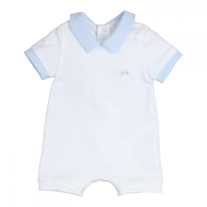 Gymp baby kort pakje wit/streep