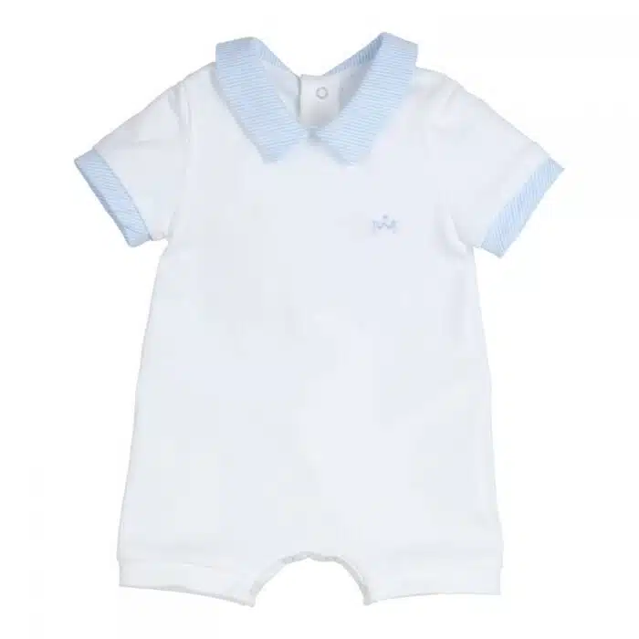 Gymp baby kort pakje wit/streep