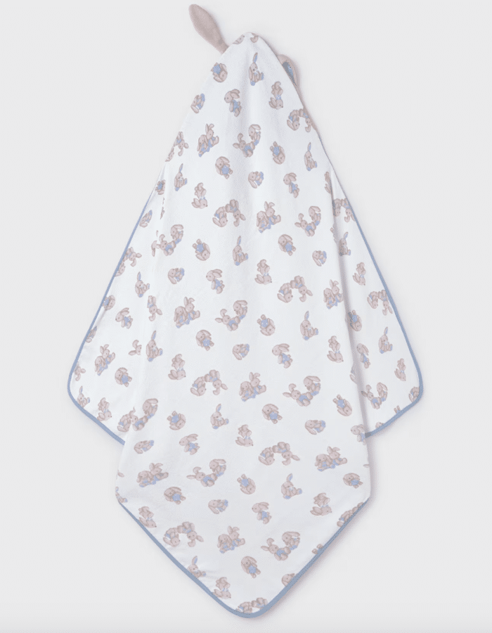 SALE Mayoral baby badcape konijn blauw - Afbeelding 2