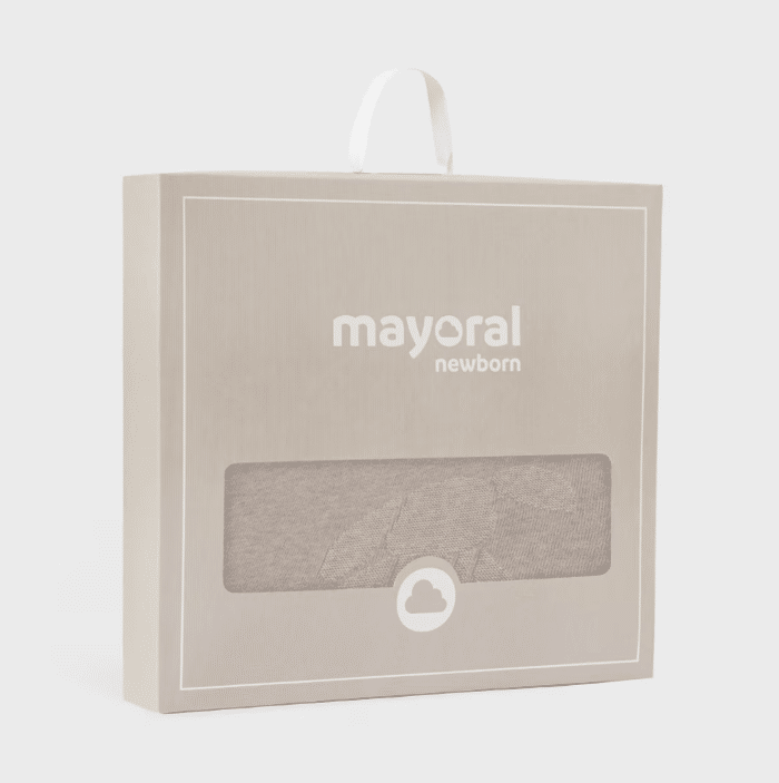 Mayoral baby gebreide deken taupe - Afbeelding 3