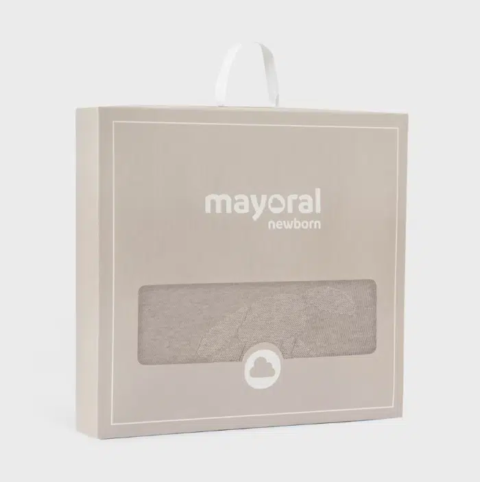 Mayoral baby gebreide deken taupe - Afbeelding 3