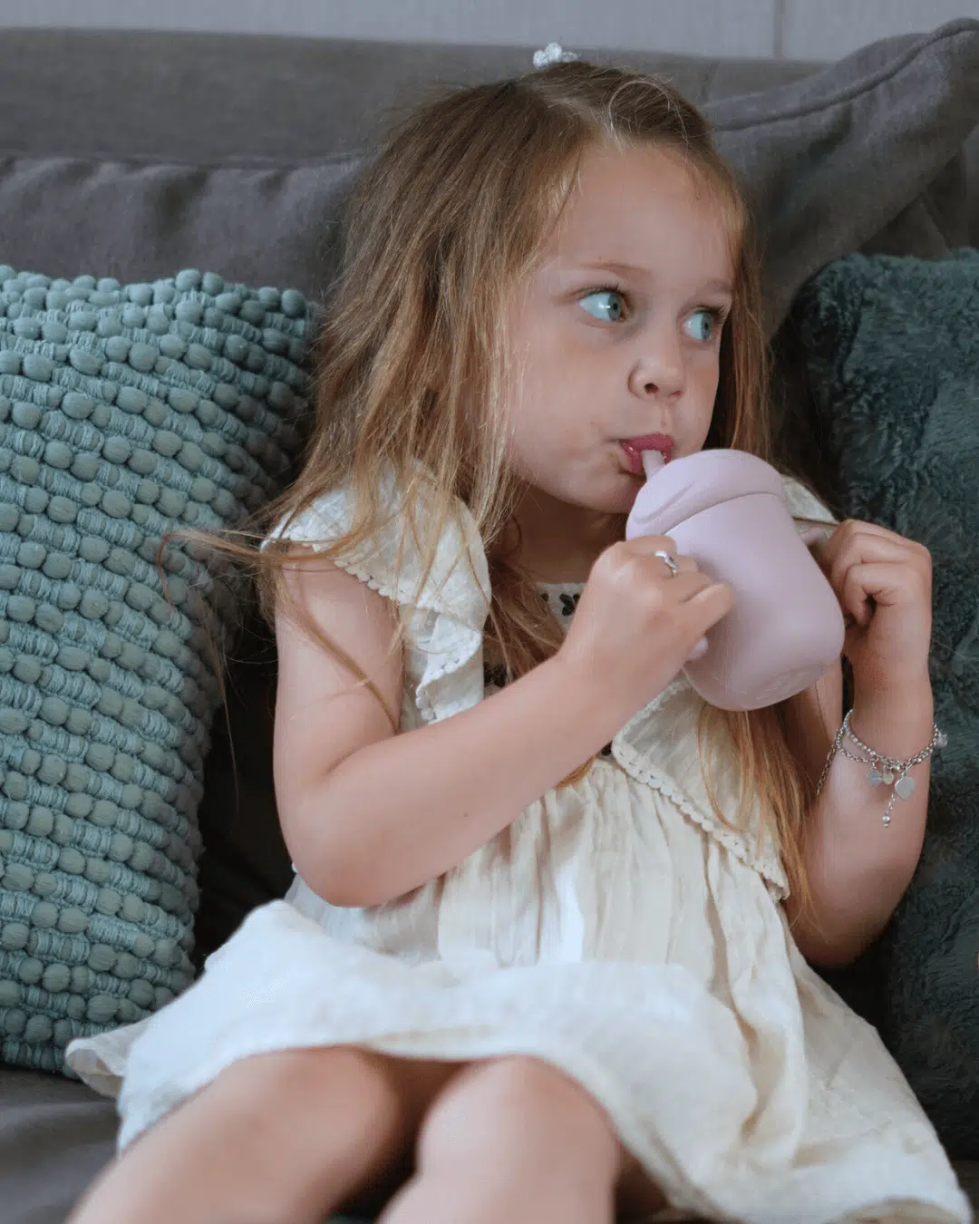 Mabebi pinnawala drinkbeker roze - Afbeelding 2