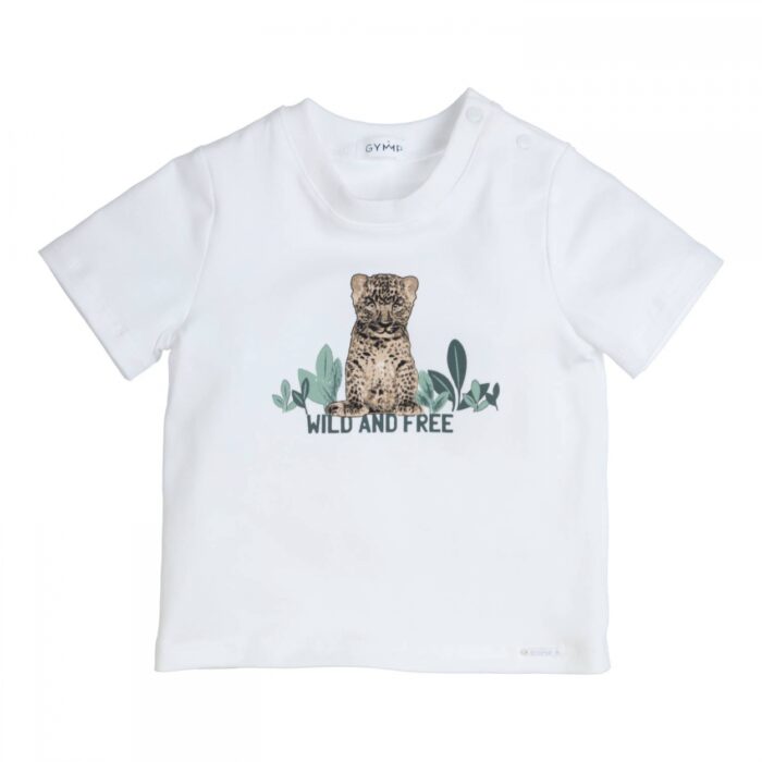SALE Gymp t-shirt 'wild and free' wit