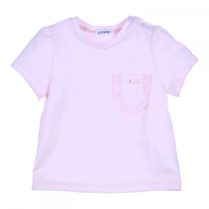Gymp t-shirt roze/linnen