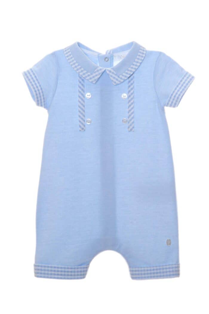 Patachou kort pakje met ruit blauw