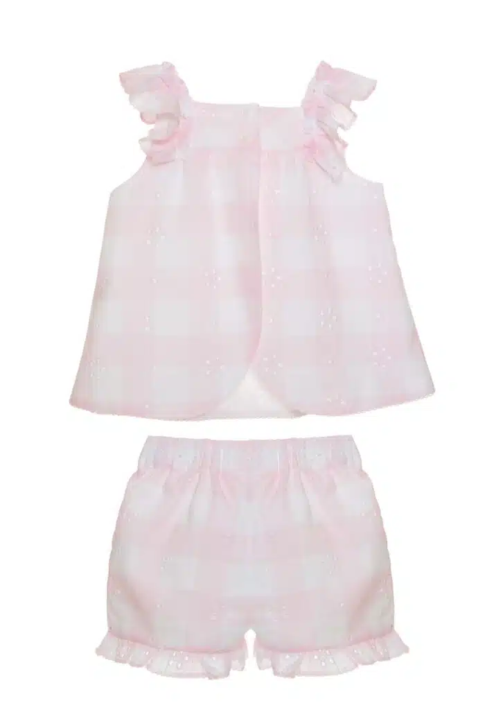 SALE Patachou kort setje roze/ruit - Afbeelding 2