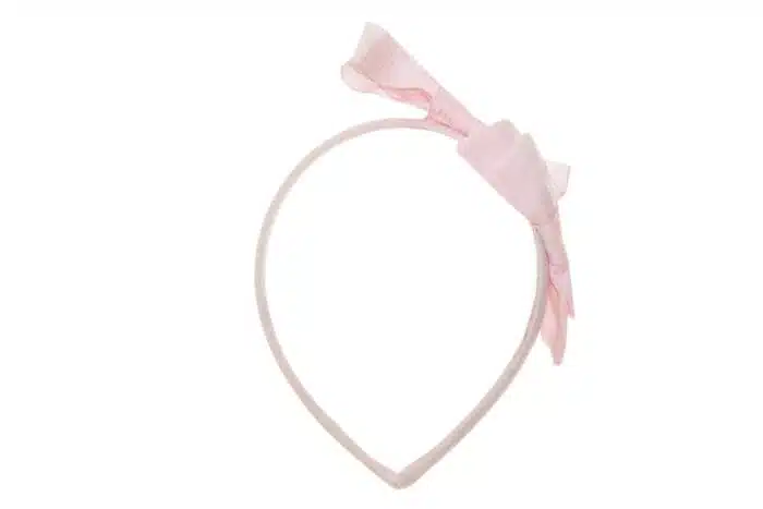 Patachou diadeem met strik roze - Afbeelding 3