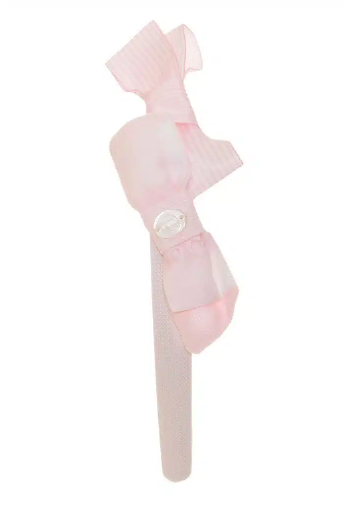 Patachou diadeem met strik roze - Afbeelding 2