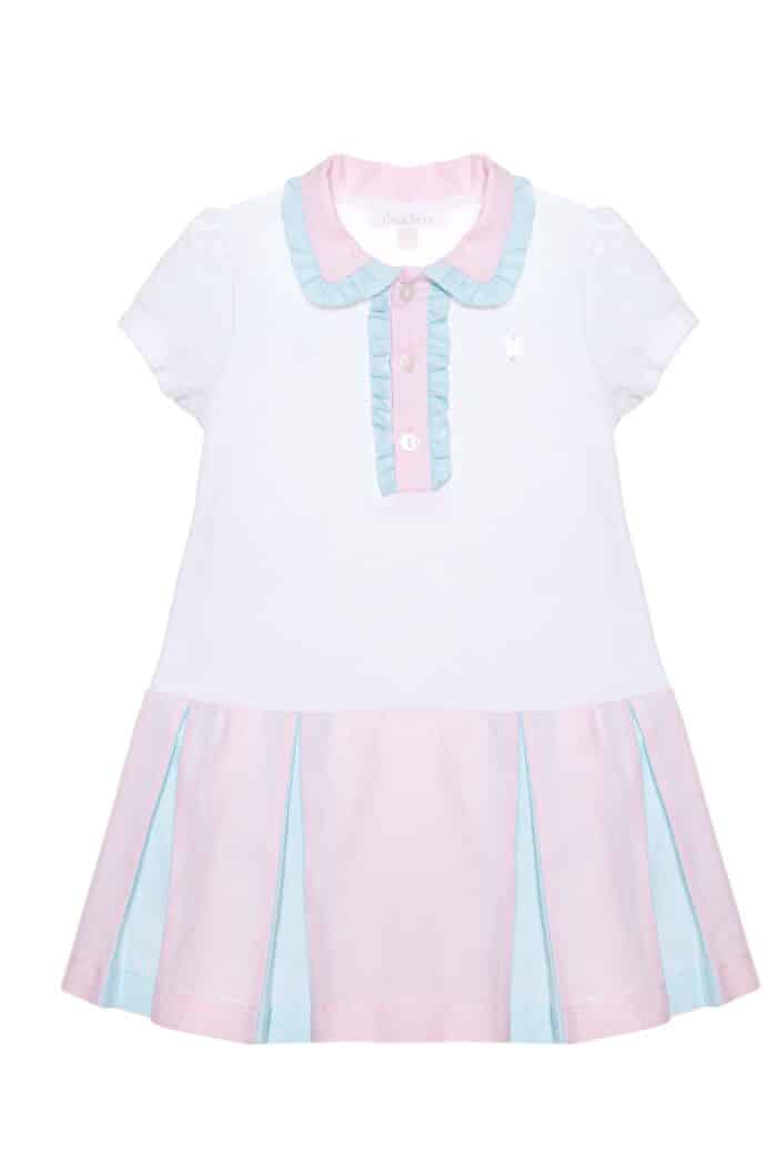 Patachou polo jurk wit/multicolour