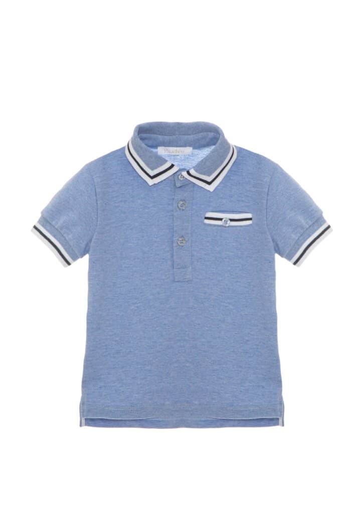 Patachou boys polo jeans blauw