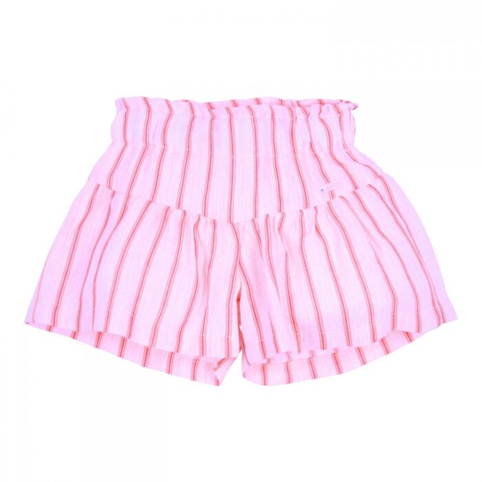 SALE Gymp short met streep neon/roze