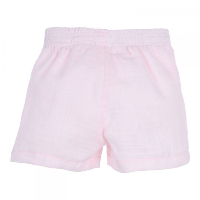 Gymp short met strik roze/linnen - Afbeelding 2