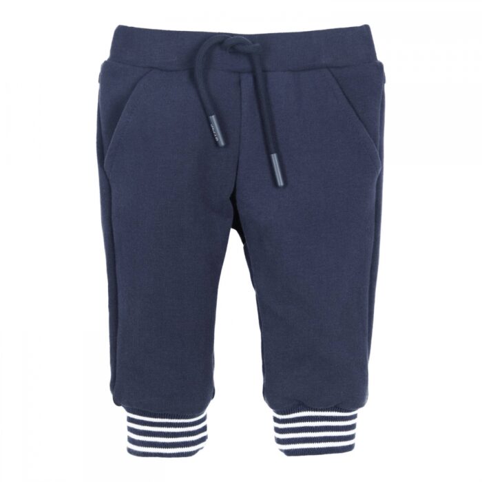 SALE Gymp jogging broek d.blauw/wit