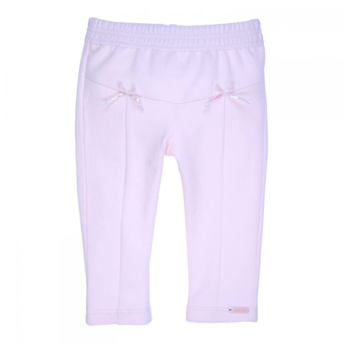 Gymp jogging broek met strikjes roze