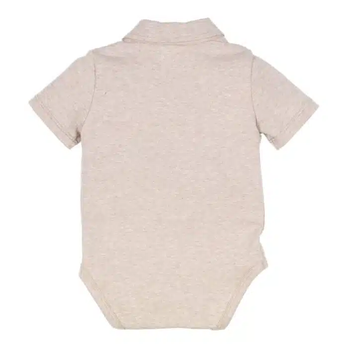Gymp romper korte mouw beige - Afbeelding 2