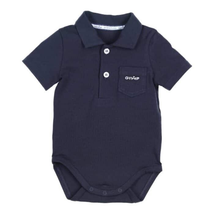 SALE Gymp romper korte mouw d.blauw