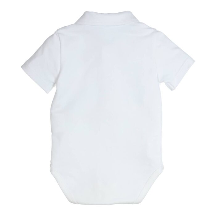 Gymp romper korte mouw boys wit - Afbeelding 2
