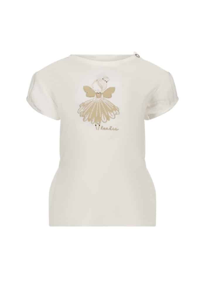 Le chic t-shirt met pop off white/cappucino