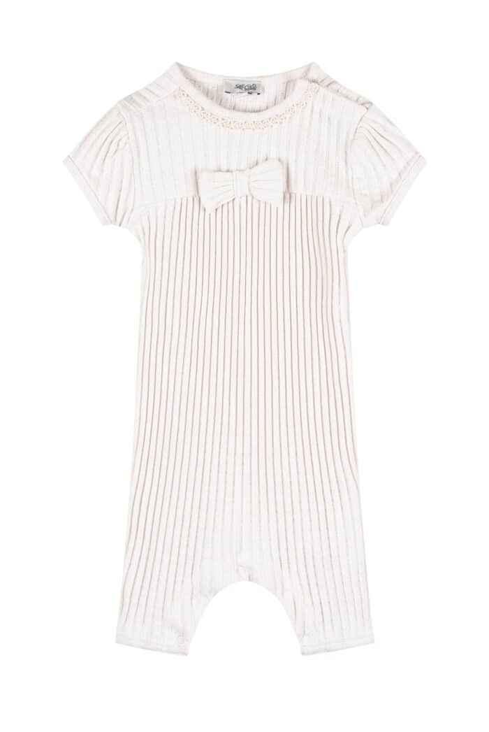 Le chic baby pakje met strik light cappuccino