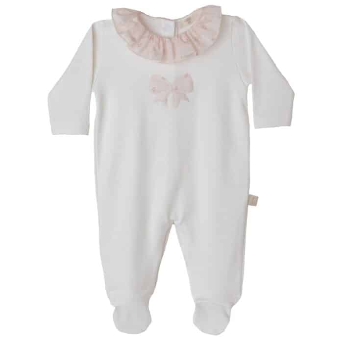 Baby gi boxpak flora met strik ivory