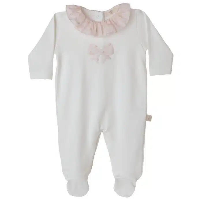 Baby gi boxpak flora met strik ivory