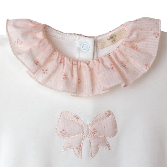 Baby gi boxpak flora met strik ivory - Afbeelding 2