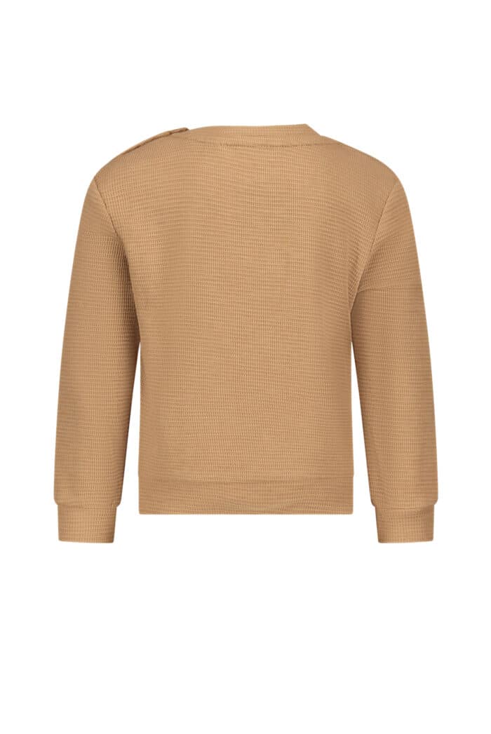 Le chic garçon trui waffle camel - Image 2