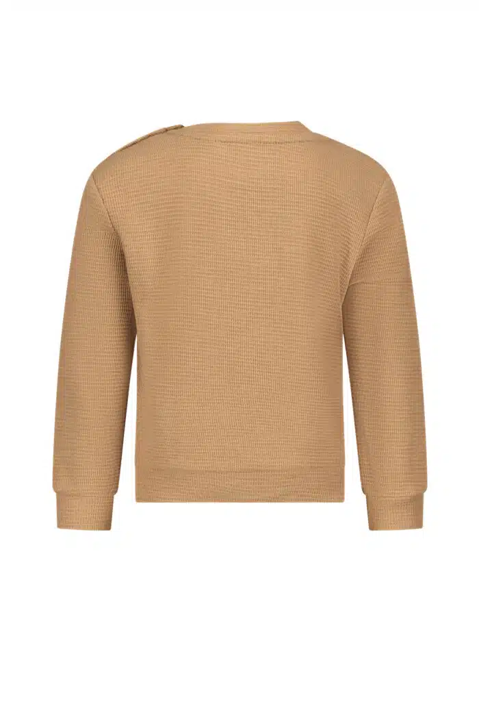 Le chic garçon trui waffle camel - Afbeelding 2