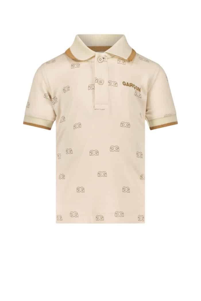 SALE Le chic garçon polo all over print light camel