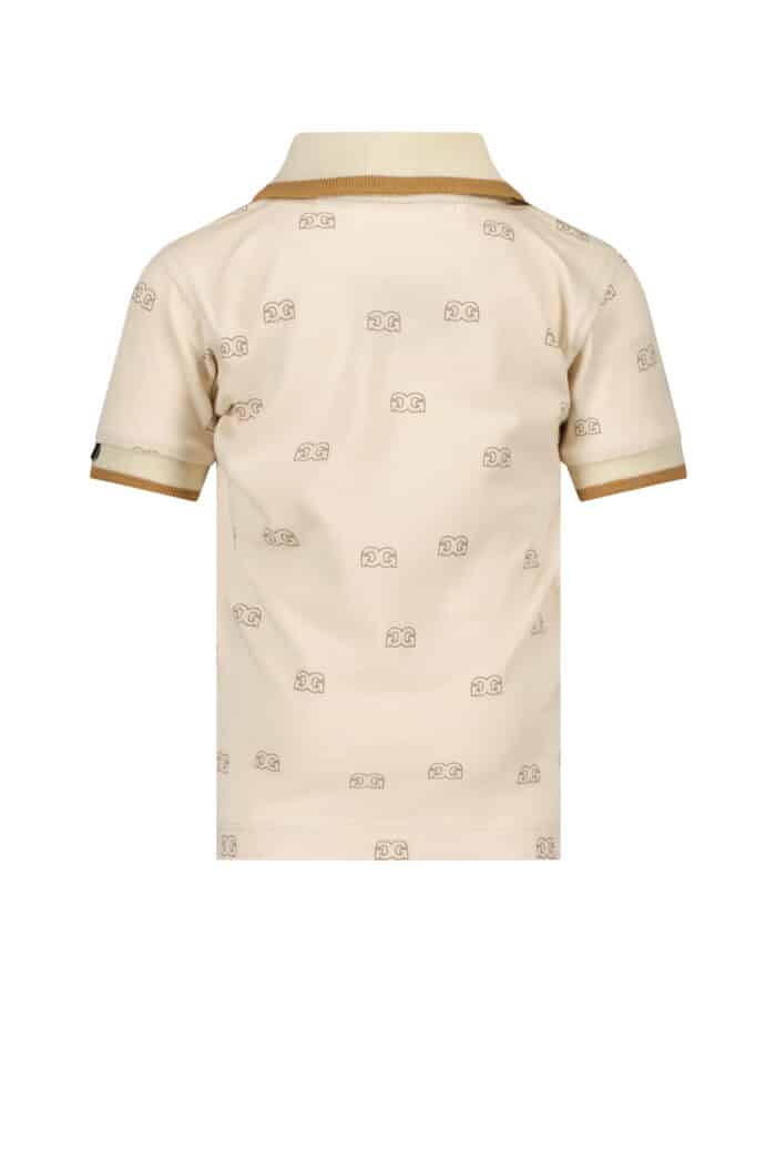 SALE Le chic garçon polo all over print light camel - Afbeelding 2