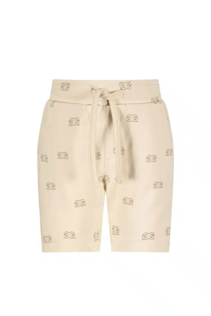 SALE Le chic garçon short all over print light camel