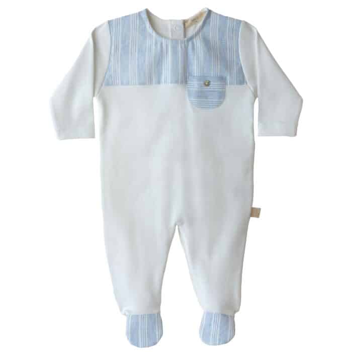 Baby gi boxpak met streep ivory (PT51B)