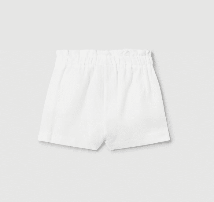 SALE Mayoral mini crepe short met strik wit/creme - Afbeelding 2
