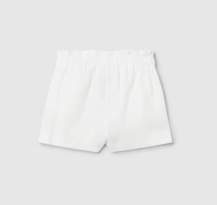 SALE Mayoral mini crepe short met strik wit/creme - Afbeelding 2