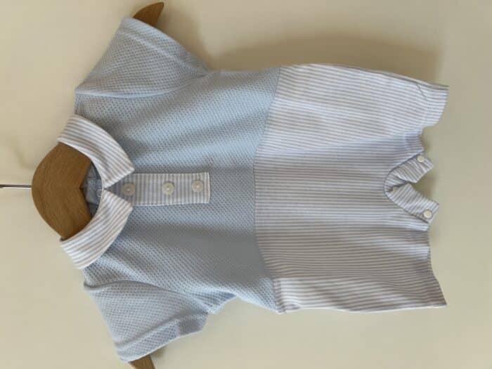 SALE Babidu kort pakje streep/blauw