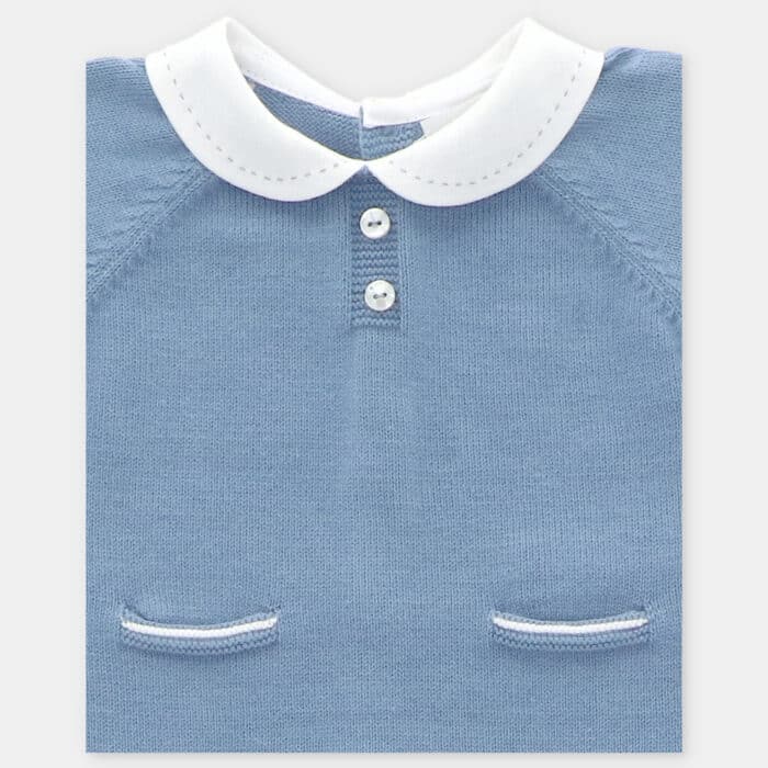 Martin Aranda gebreid pakje 10226 jeans blauw - Afbeelding 3