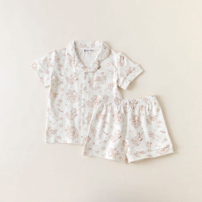 SALE House of bears korte pyjama carousel beige
