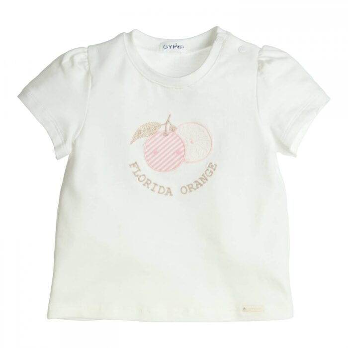 SALE Gymp t-shirt 'orange' creme/roze