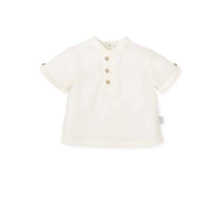 SALE Tutto piccolo linnen hemd boys creme