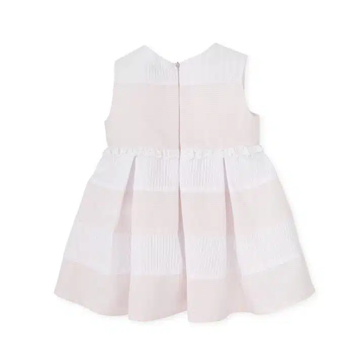 Tutto piccolo jurk roze/wit - Afbeelding 2